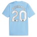 Bernardo Silva Manchester City Puma 2023/24 Home Replica Player Jersey - Sky Blue
