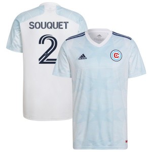 Arnaud Souquet Chicago Fire adidas 2022 Lakefront Kit Replica Jersey - White