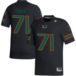 Antonio Tripp Miami Hurricanes adidas NIL Replica Football Jersey - Black