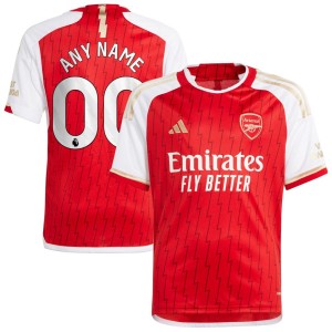 Arsenal adidas Youth 2023/24 Home Replica Custom Jersey - Red