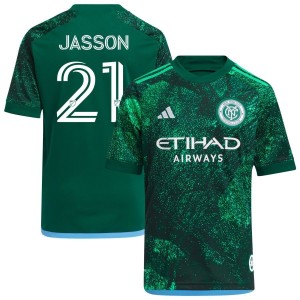 Andres Jasson  New York City FC adidas Youth 2023 The Parks Replica Jersey - Green