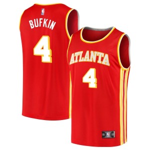 Kobe Bufkin  Atlanta Hawks Fanatics Branded Youth Fast Break Jersey - Red - Icon Edition