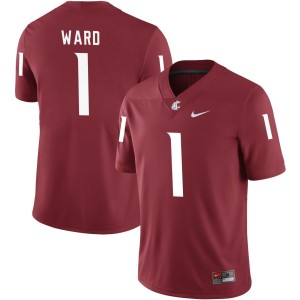 Cameron Ward Washington State Cougars Nike NIL Replica Football Jersey - Crimson