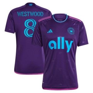Ashley Westwood Charlotte FC adidas 2023 Crown Jewel Kit Replica Jersey - Purple