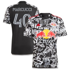 AJ Marcucci  New York Red Bulls adidas 2023 Freestyle Replica Jersey - Black