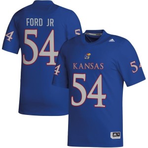 Michael Ford Jr Kansas Jayhawks adidas NIL Replica Football Jersey - Royal