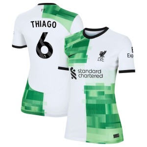 Thiago Alcantara Thiago  Liverpool Nike Women's 2023/24 Away Replica Jersey - White