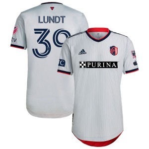 Ben Lundt St. Louis City SC adidas 2023 The Spirit Kit Authentic Jersey - Gray