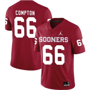 CJ Compton Oklahoma Sooners Jordan Brand NIL Replica Football Jersey - Crimson