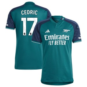 Cedric Soares Cedric  Arsenal adidas 2023/24 Third Replica Jersey - Green