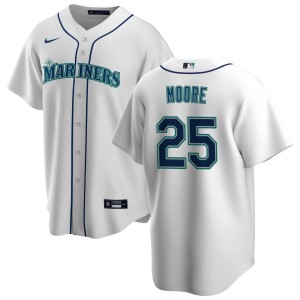 Dylan Moore Seattle Mariners Nike Youth Home Replica Jersey - White