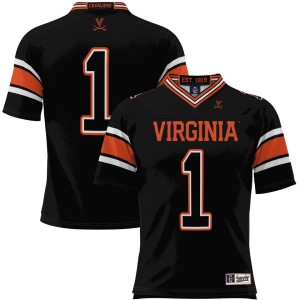 #1 Virginia Cavaliers ProSphere Youth Endzone Football Jersey - Black