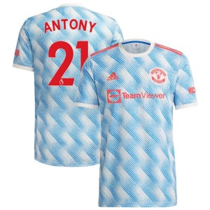 Antony Antony Manchester United adidas 2021/22 Away Replica Jersey - White
