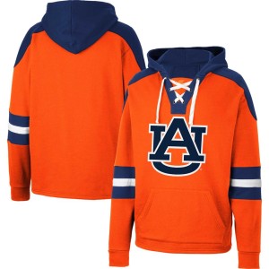 Auburn Tigers Colosseum Lace-Up 4.0 Pullover Hoodie - Orange