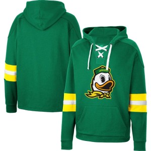 Oregon Ducks Colosseum Lace-Up 4.0 Pullover Hoodie - Green