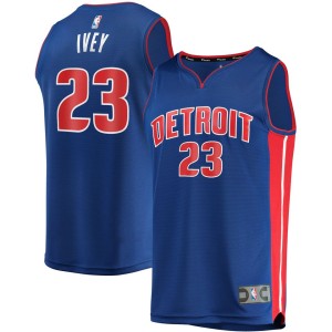 Jaden Ivey Detroit Pistons Fanatics Branded 2022 NBA Draft First Round Pick Fast Break Replica Player Jersey - Icon Edition - Blue
