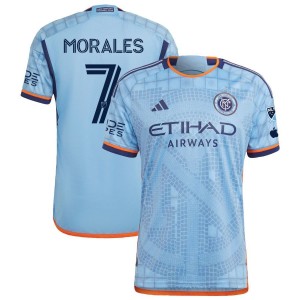 Alfredo Morales New York City FC adidas 2023 The Interboro Kit Authentic Jersey - Light Blue