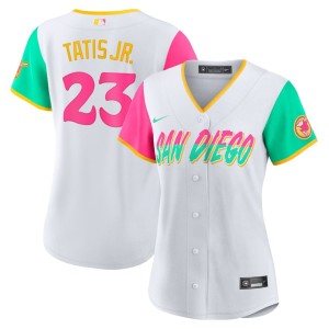 Fernando Tatis Jr. San Diego Padres Nike Women's 2022 City Connect Replica Player Jersey - White