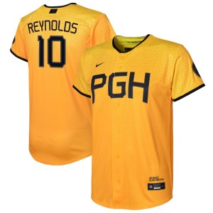 Bryan Reynolds Pittsburgh Pirates Nike Youth 2023 City Connect Replica Player Jersey - Gold