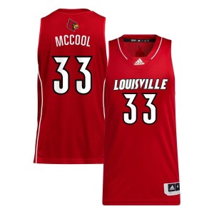 Aidan McCool Louisville Cardinals adidas Unisex NIL Men's Basketball Jersey - Red