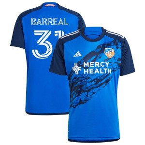 Alvaro Barreal FC Cincinnati adidas 2023 River Kit Replica Jersey - Blue