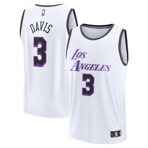 Anthony Davis Los Angeles Lakers Fanatics Branded 2022/23 Fastbreak Jersey - City Edition - White