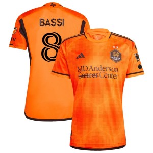 Amine Bassi Houston Dynamo FC adidas 2023 El Sol Authentic Jersey - Orange