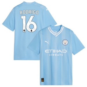 Rodrigo Rodrigo  Manchester City Puma Youth 2023/24 Home Replica Jersey - Sky Blue