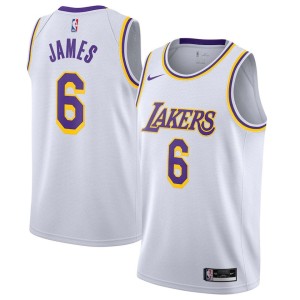 Men's Los Angeles Lakers LeBron James Association Jersey - White