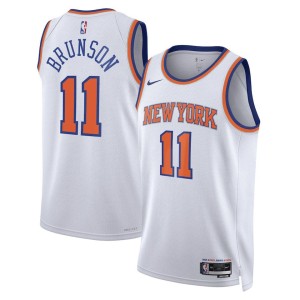 Men's New York Knicks Jalen Brunson Association Jersey - White
