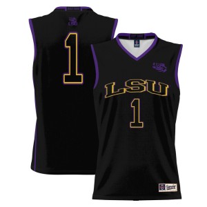 #1 LSU Tigers ProSphere Basketball Jersey - Black