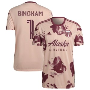 David Bingham Portland Timbers adidas 2022 Heritage Rose Kit Replica Jersey - Pink