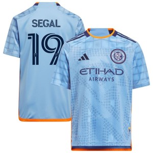 Gabe Segal New York City FC adidas Youth 2023 The Interboro Kit Replica Jersey - Light Blue