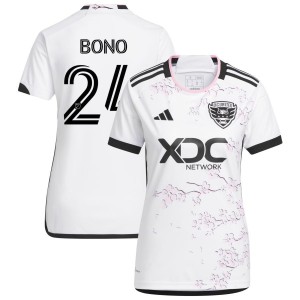 Alex Bono D.C. United adidas Women's 2023 The Cherry Blossom Kit Replica Jersey - White