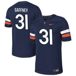 Micah Gaffney  Virginia Cavaliers Nike NIL Football Game Jersey - Navy