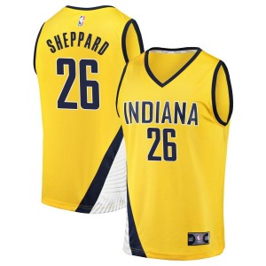Ben Sheppard  Indiana Pacers Fanatics Branded Fast Break Jersey - Yellow - Statement Edition