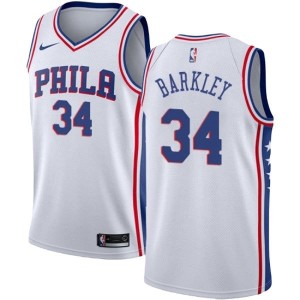 Men's Philadelphia 76ers Charles Barkley Association Jersey - White