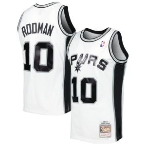 Dennis Rodman San Antonio Spurs Mitchell & Ness 2001/02 Hardwood Classics Swingman Jersey - White