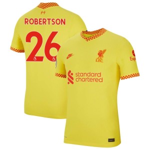 Andy Robertson Liverpool Nike 2021/22 Third Vapor Match Jersey - Yellow