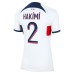 Achraf Hakimi Paris Saint-Germain Nike Women's 2023/24 Away Stadium Replica Player Jersey - White