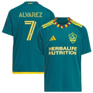 Efrain Alvarez LA Galaxy adidas Youth 2023 LA Kit Replica Jersey - Green