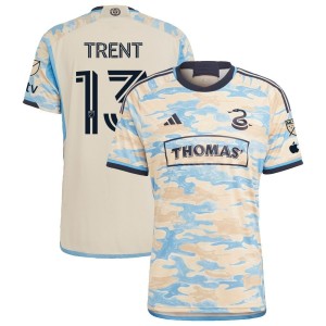 Holden Trent Philadelphia Union adidas 2023 For Philly Authentic Jersey - Tan