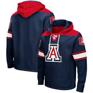 Arizona Wildcats Colosseum 2.0 Lace-Up Pullover Hoodie - Navy