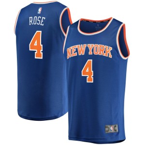 Derrick Rose New York Knicks Fanatics Branded Fast Break Replica Jersey - Icon Edition - Blue