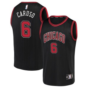 Alex Caruso Chicago Bulls Fanatics Branded Fast Break Replica Jersey Black - Statement Edition