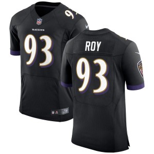 Bravvion Roy Baltimore Ravens Nike Speed Machine Elite Jersey - Black