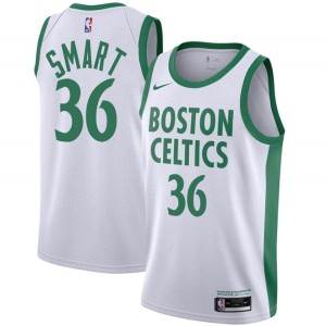Men's Boston Celtics Marcus Smart City Jersey White