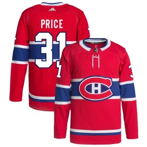 Carey Price Montreal Canadiens adidas Home Primegreen Authentic Pro Jersey - Red