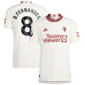 Bruno Fernandes Manchester United adidas 2023/24 Third Authentic Player Jersey - White