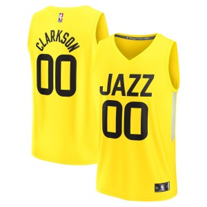 Jordan Clarkson Utah Jazz Fanatics Branded 2022/23 Fast Break Replica Jersey - Icon Edition - Yellow